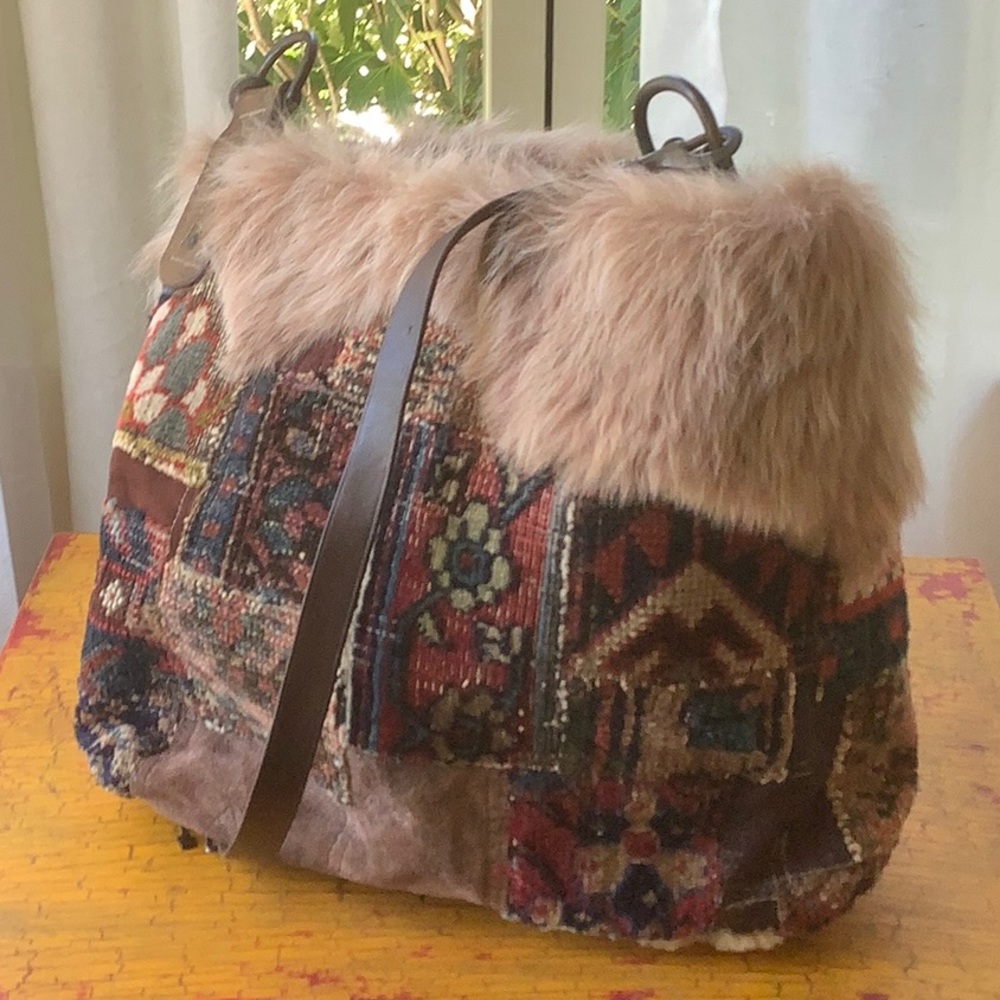 Ralph Lauren Runway vintage carpet bag from the Russian collection